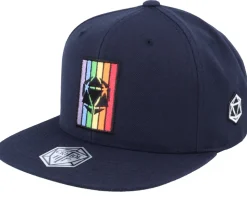 Rainbow D20 Patch Navy Snapback - Critiql Hit