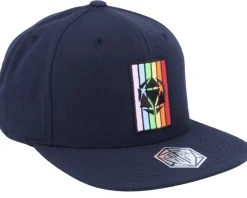 Rainbow D20 Patch Navy Snapback - Critiql Hit