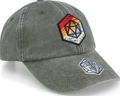 Rainbow Hex D20 Patch Vintage Denim Olive Dad Cap