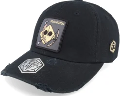 Ranger Dad Cap Destroyed Black Adjustable - Critiql Hit