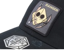 Ranger Dad Cap Destroyed Black Adjustable - Critiql Hit