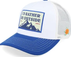 Rather Hooked Cap White A-Frame Trucker - SQRTN