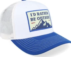 Rather Hooked Cap White A-Frame Trucker - SQRTN
