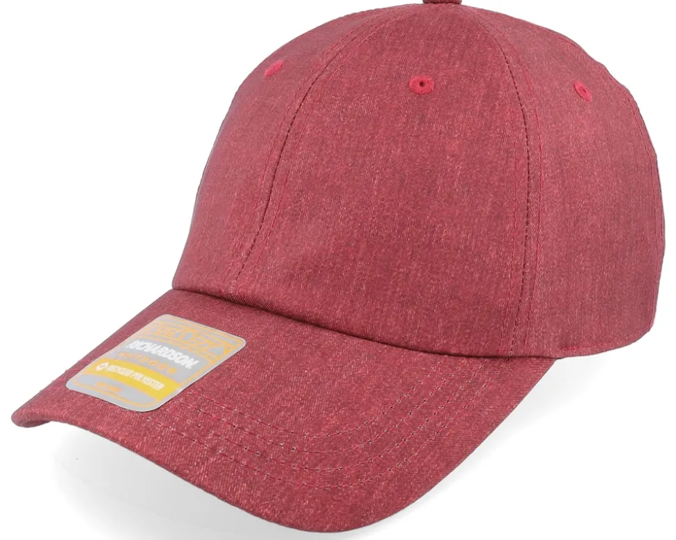 224re Heather Maroon Dad Cap - Richardson