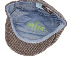 Rebel Eco Virgin Wool Brown Flat Cap - MJM Hats