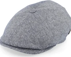 Rebel Silk/Wool Grey Flat Cap - MJM Hats