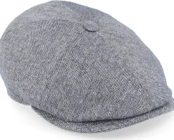 Rebel Silk/Wool Grey Flat Cap - MJM Hats