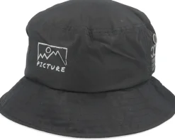 Recycled Lisbonne Hat Black Bucket - Picture