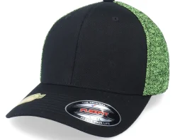 Recycled Mesh Melange Black/Neon Yellow Trucker Flexfit - Flexfit