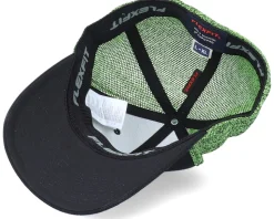 Recycled Mesh Melange Black/Neon Yellow Trucker Flexfit - Flexfit