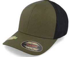 Recycled Mesh Trucker Olive/Black Flexfit - Flexfit