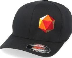 Red D20 Side Panel Black Flexfit - Gamerz