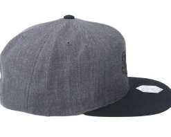 Red Dragon Crest Charcoal Grey/Black Snapback - Critiql Hit
