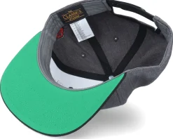 Red Dragon Crest Charcoal Grey/Black Snapback - Critiql Hit