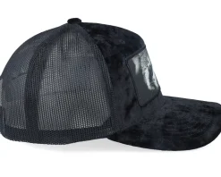 Red Panda Big Patch Velvet Black Trucker - Calza Pennello