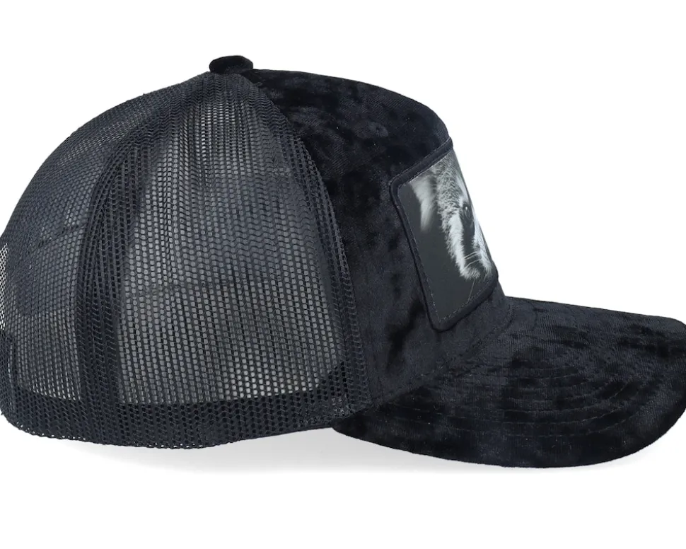 Red Panda Big Patch Velvet Black Trucker - Calza Pennello