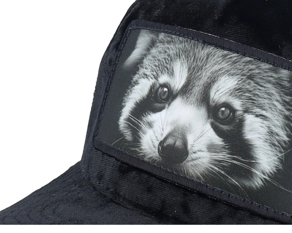 Red Panda Big Patch Velvet Black Trucker - Calza Pennello