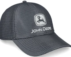 Reflective Mesh W/Emb Logo Black Adjustable - John Deere