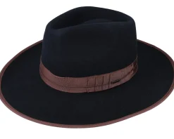 Reno Black/Brown Fedora - Brixton