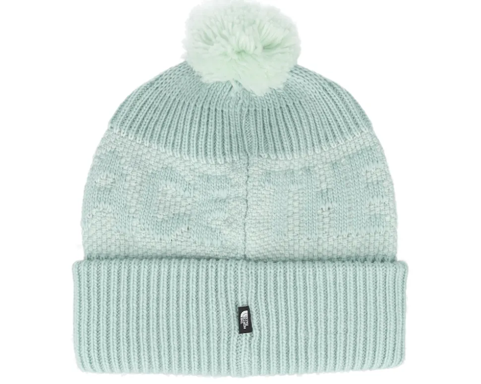 Retro Cabin Beanie Muted Pine/Pale Pom - The North Face