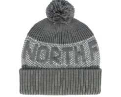 Retro Cabin Beanie Smoked Pearl/Hi Pom - The North Face