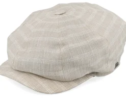 Retro Cap Ecru Newsboy Flat Cap - Wigéns