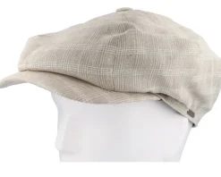 Retro Cap Ecru Newsboy Flat Cap - Wigéns