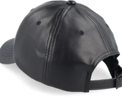 Retro Fake Leather Cap Black Dad Cap - Karl Kani