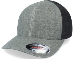 Retro Melange Mesh Khaki/Black Trucker Flexfit - Flexfit