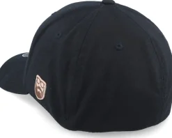 Retro Sunset Patch Black Flexfit - Bearded Man