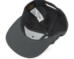 Retro Sunset Patch Charcoal Grey Snapback - Bearded Man