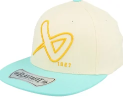 Retro 2tone Hat Sr Natural/Aqua Fitted - Bauer