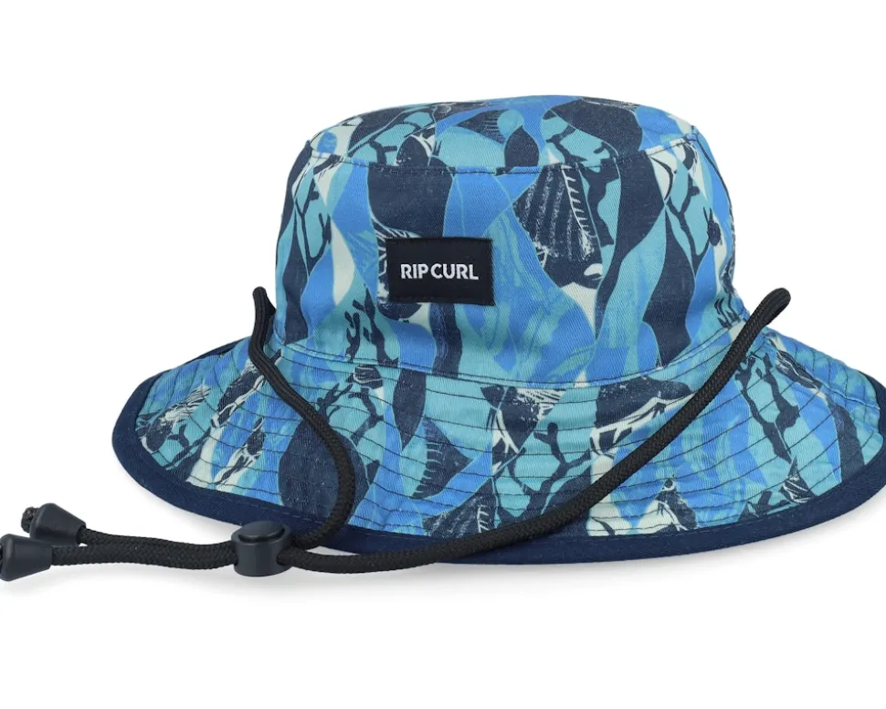 Revo Valley Mid Brim Hat Navy Bucket - Rip Curl