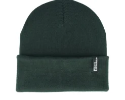 Rib Beanie Black Olive Cuff - Jack Wolfskin
