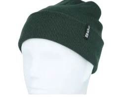 Rib Beanie Black Olive Cuff - Jack Wolfskin
