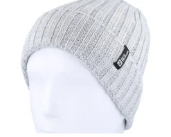 Rib Knit Beanie Grey Heather Cuff - Jack Wolfskin