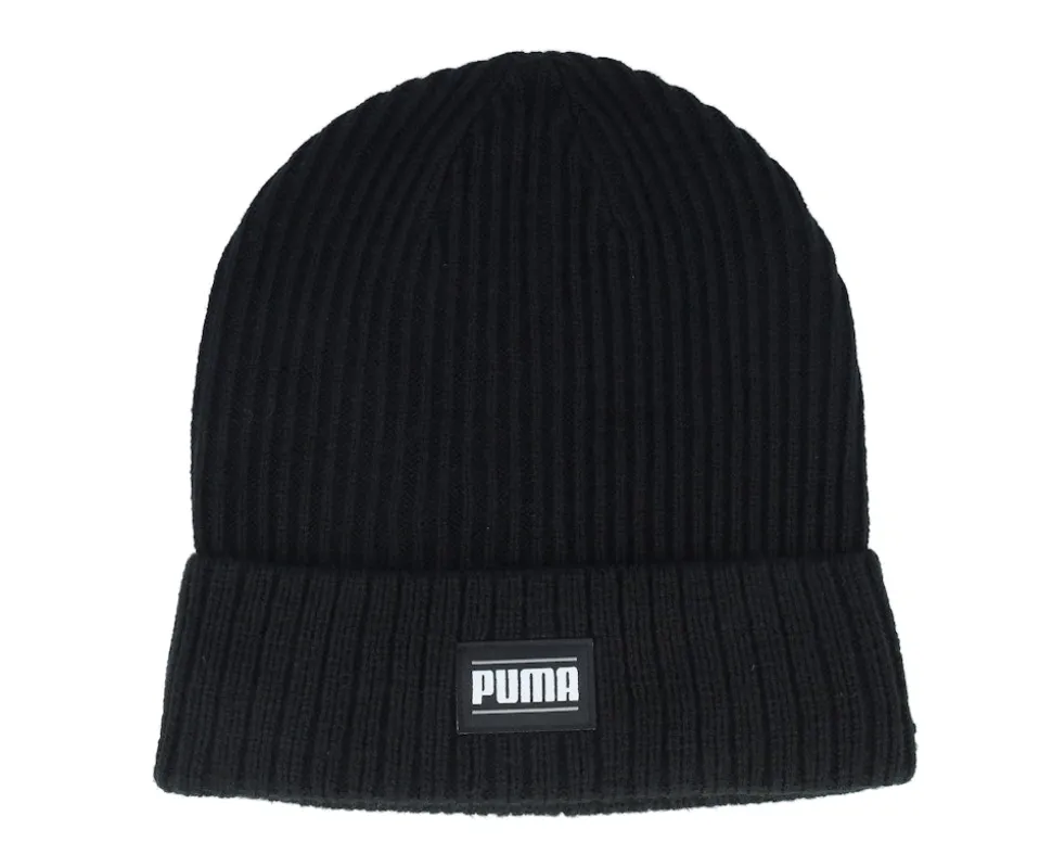 Ribbed Classic Beanie Black Cuff - Puma