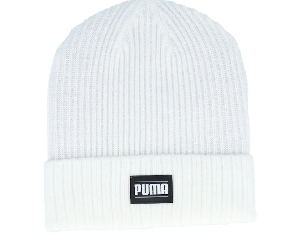 Ribbed Classic Beanie Warm White Cuff - Puma