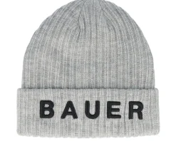 Ribbed Toque Heather Grey Cuff - Bauer