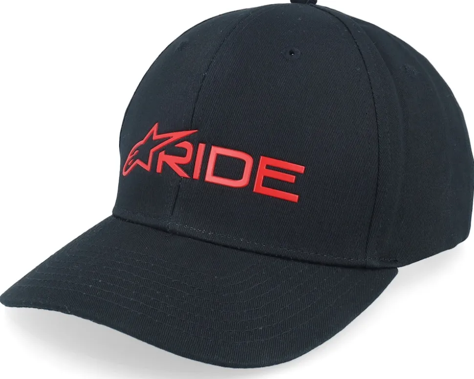 Ride 3.0 Hat Black/Red Adjustable - Alpinestars