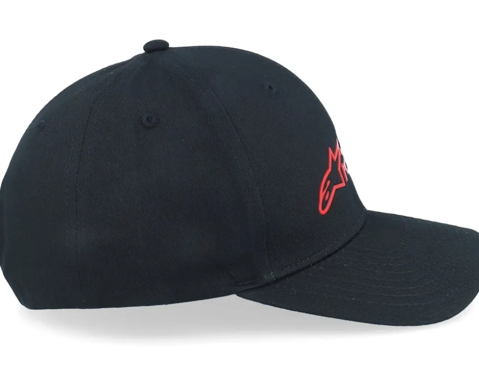 Ride 3.0 Hat Black/Red Adjustable - Alpinestars
