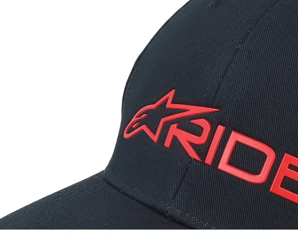 Ride 3.0 Hat Black/Red Adjustable - Alpinestars