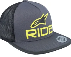 Ride 4.0 Hat Charcoal/Black/Lime Trucker - Alpinestars