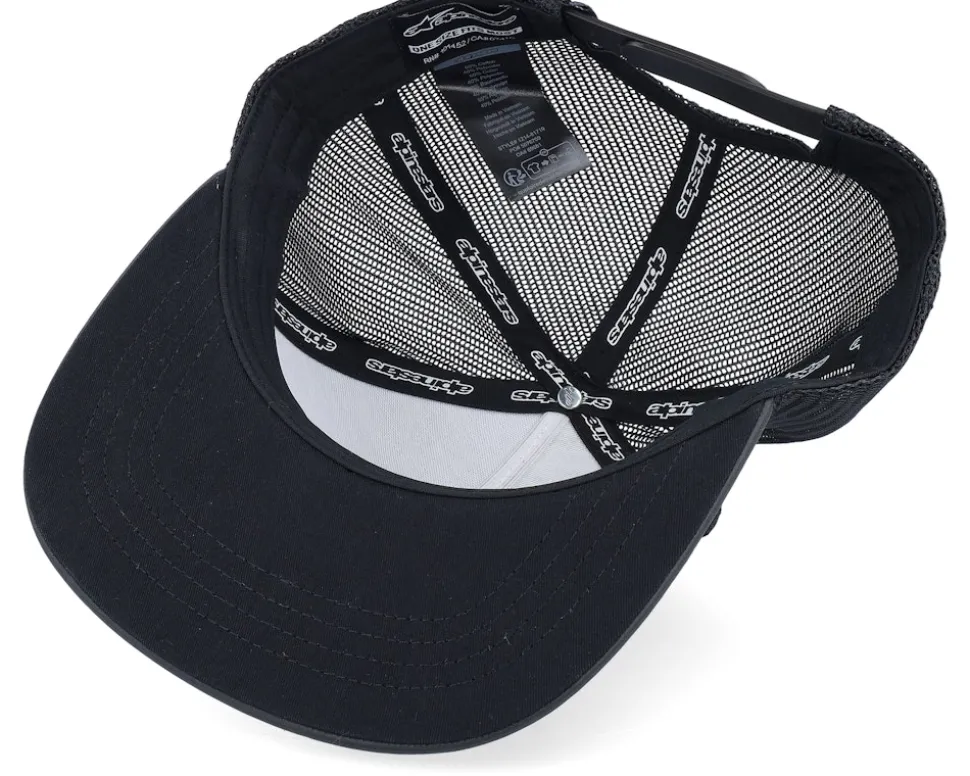 Ride 4.0 Hat Charcoal/Black/Lime Trucker - Alpinestars
