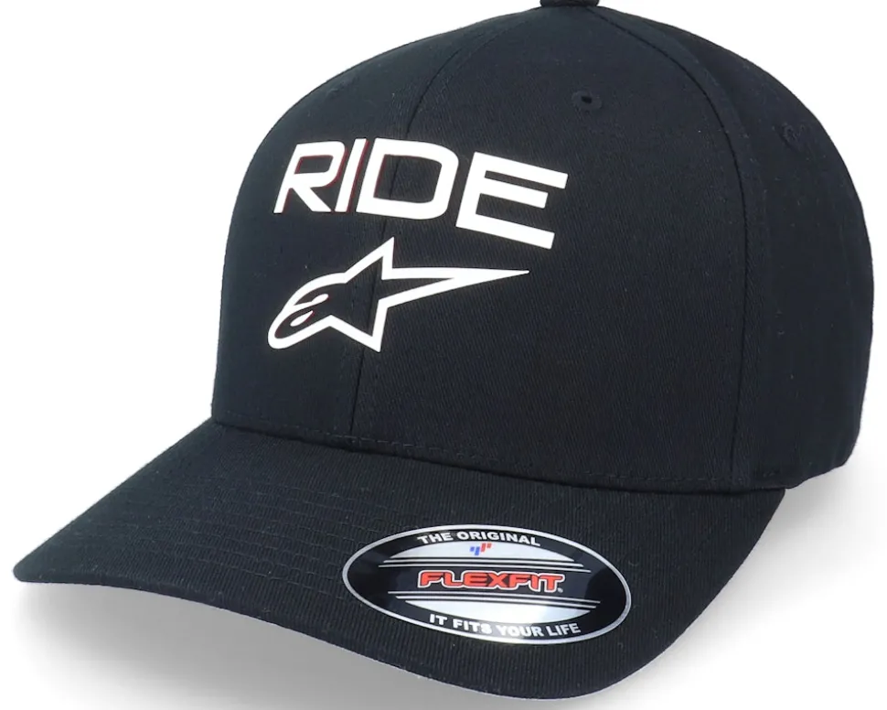 Ride Transfer Hat Black/White Flexfit - Alpinestars