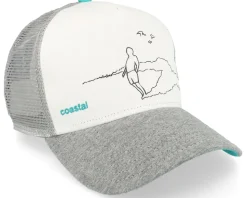Rider White/Heather Grey Trucker - Coastal