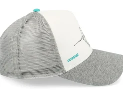 Rider White/Heather Grey Trucker - Coastal