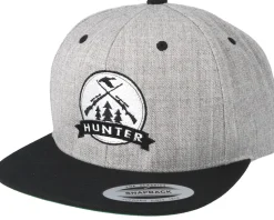 Rifles Badge Grey/Black Snapback - Hunter