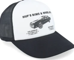 Rim & Wheels Hat White/Black Trucker - HUF