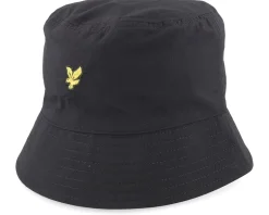 Ripstop Reversible Hat Jet Black/Olive Bucket - Lyle & Scott